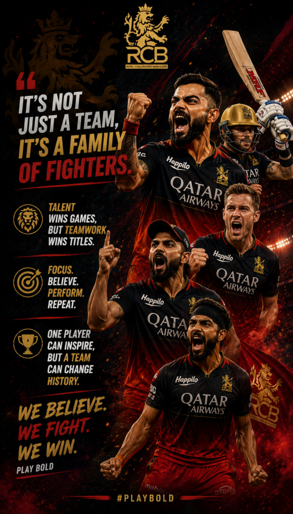 🏏 RCB Player-Centric Quotes