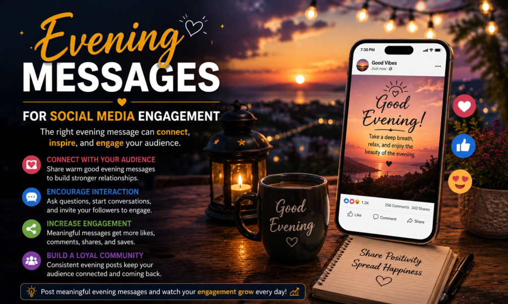 Evening Messages for Social Media Engagement