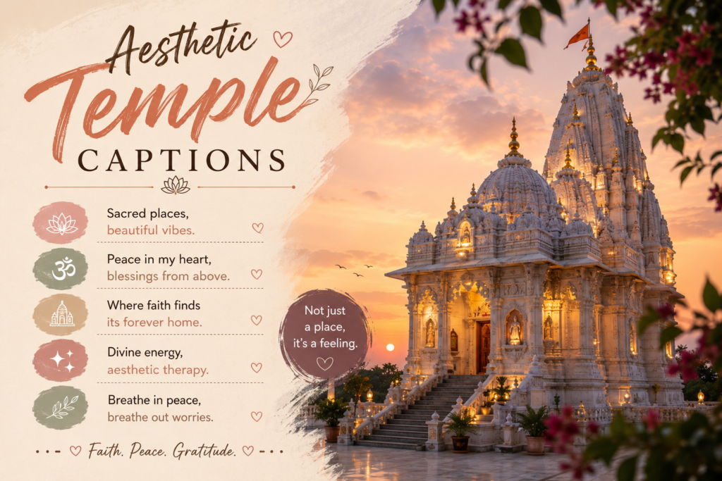 Aesthetic Temple Captions