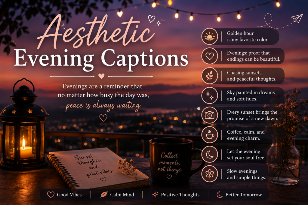 Aesthetic Evening Captions