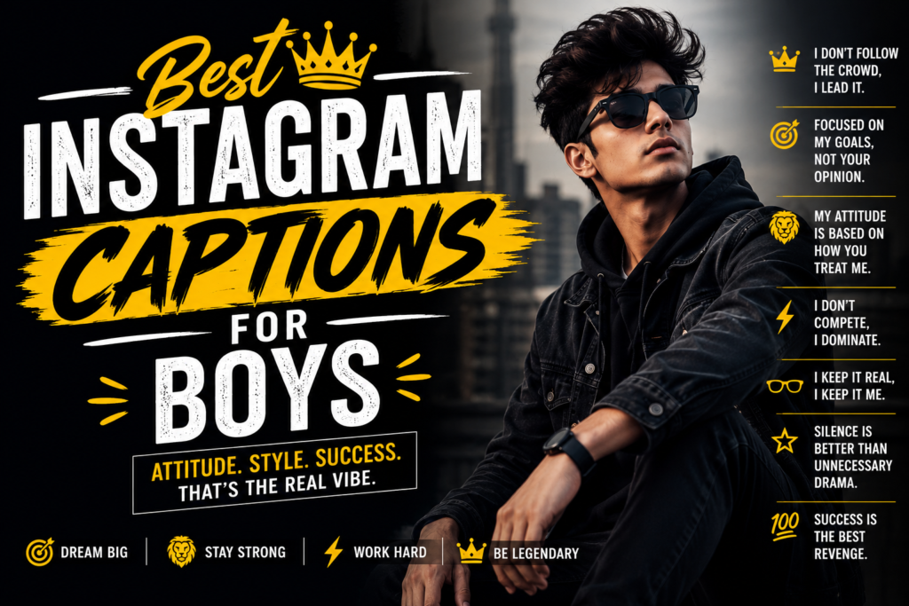 Best Instagram Captions for Boys