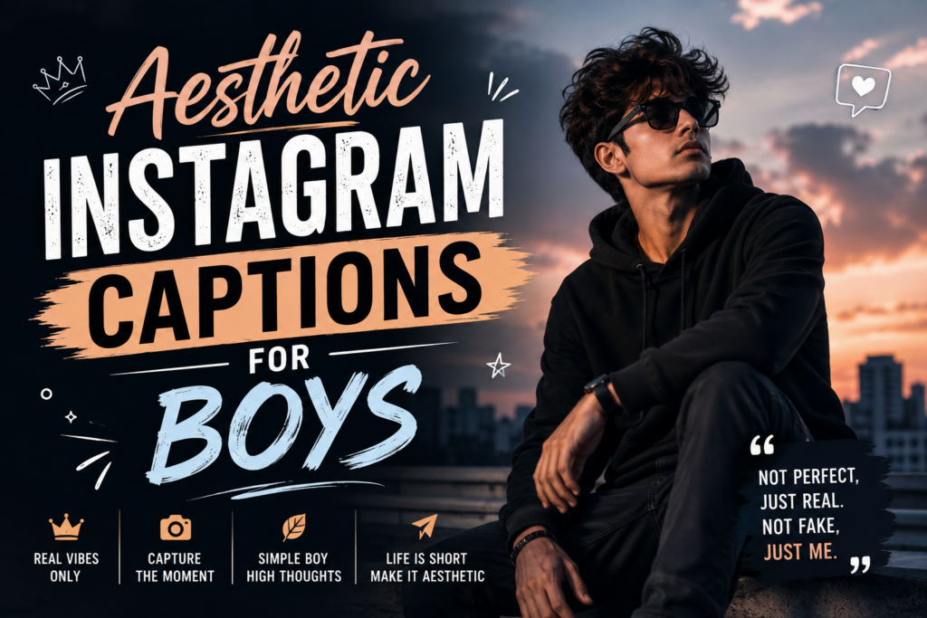 Aesthetic Instagram Captions for Boys