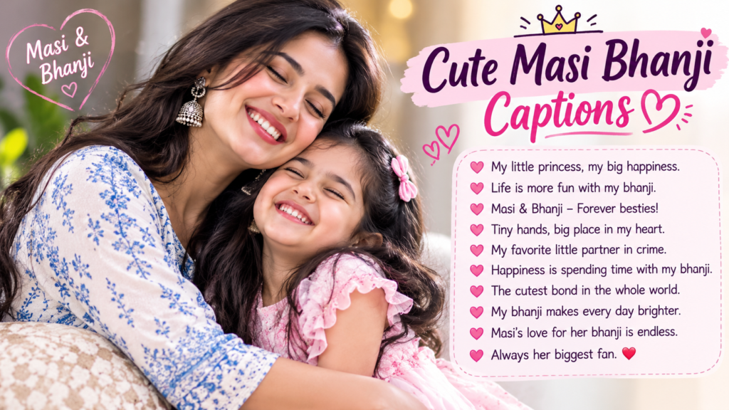 Cute Masi Bhanji Captions