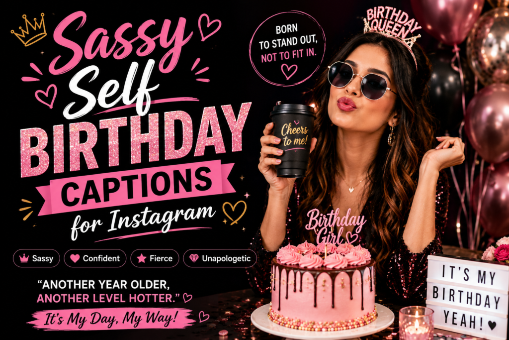 Sassy Self Birthday Captions for Instagram