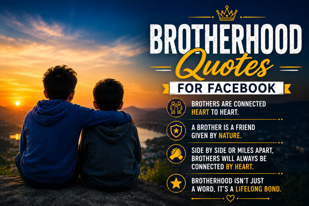 Brotherhood Quotes for Facebook