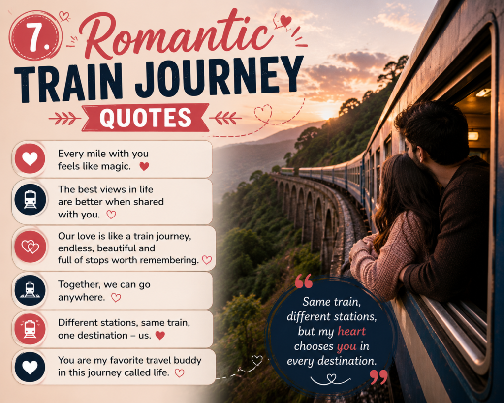 7. Romantic Train Journey Quotes