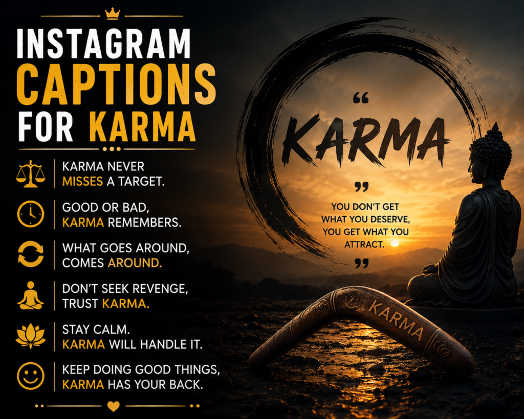 Instagram Captions for Karma
