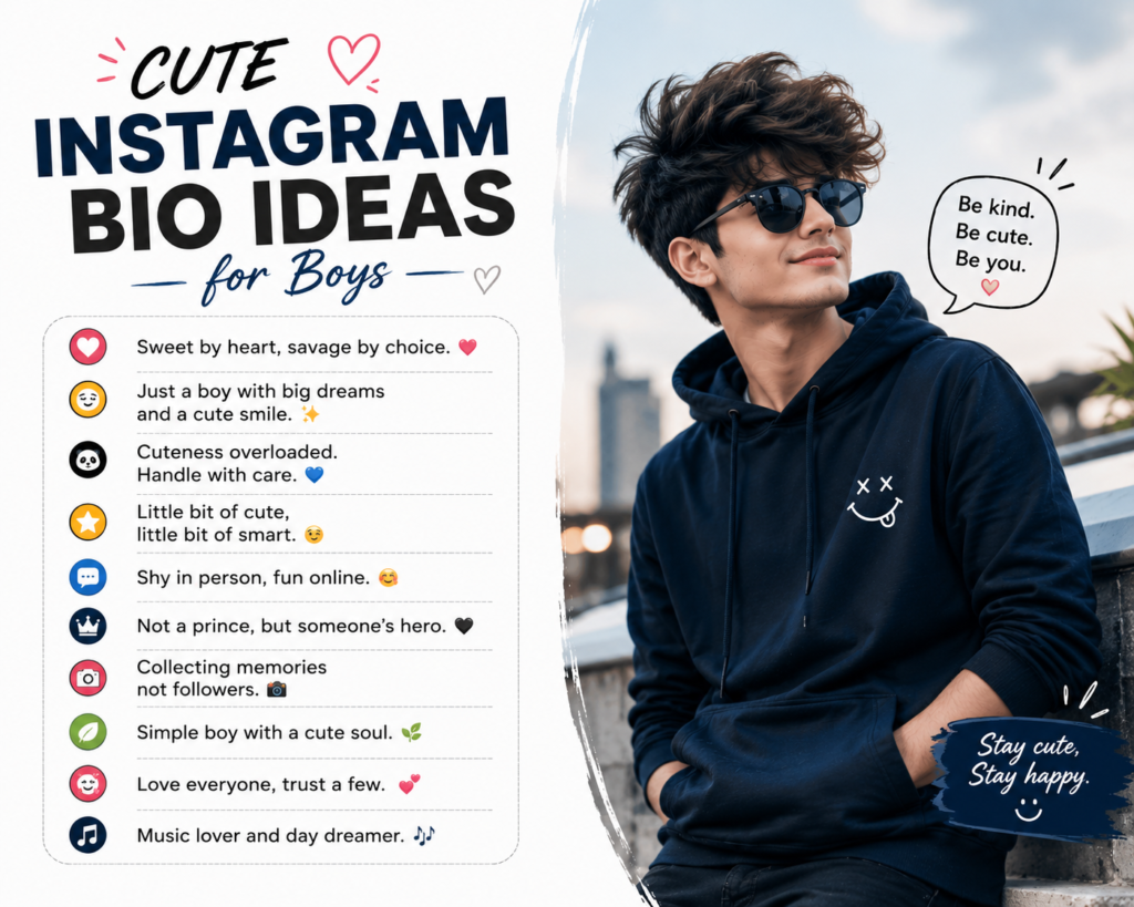 Cute Instagram Bio Ideas for Boys