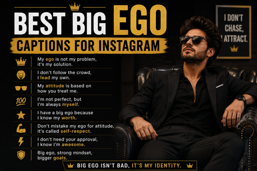 Best Big Ego Captions for Instagram