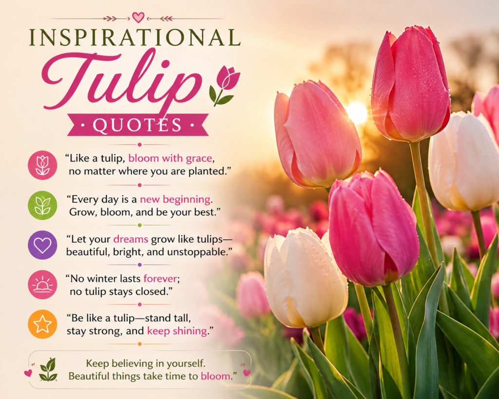 1. Inspirational Tulip Quotes