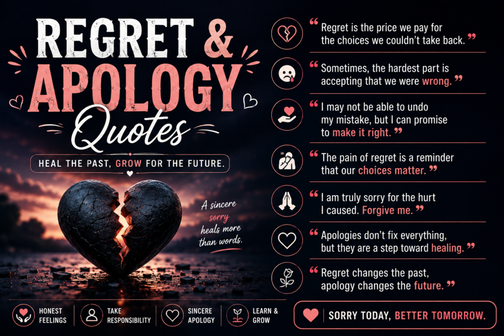 Regret & Apology Quotes