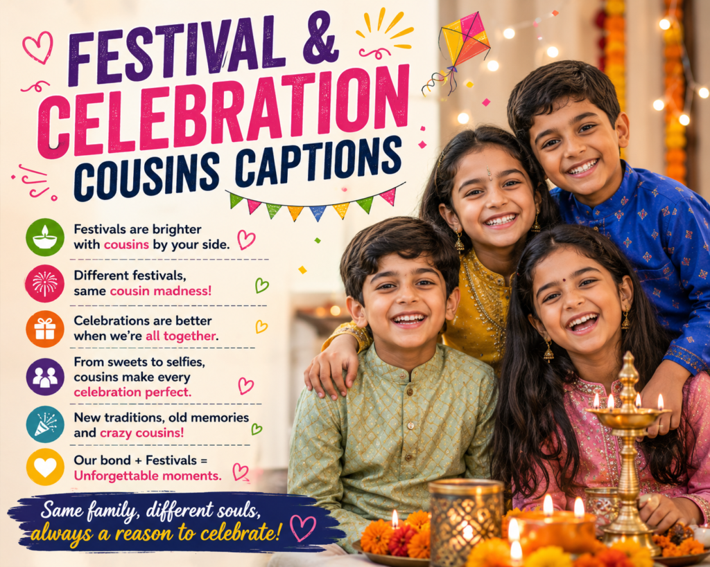 Festival & Celebration Cousins Captions