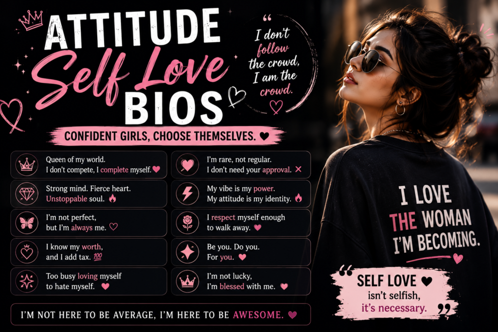 Attitude Self Love Bios