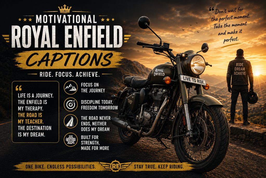 Motivational Royal Enfield Captions