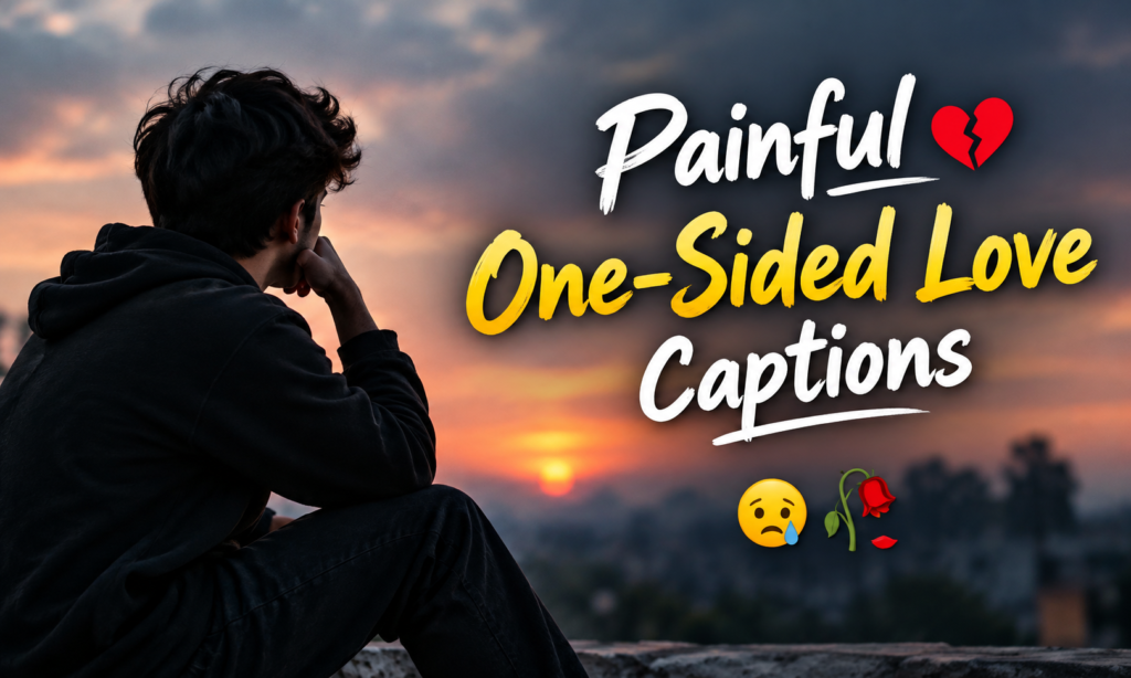 Painful One-Sided Love Captions 😢🥀