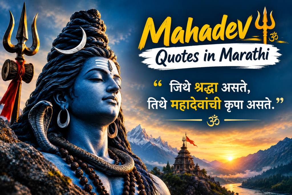 Mahadev Quotes in Marathi 🔱