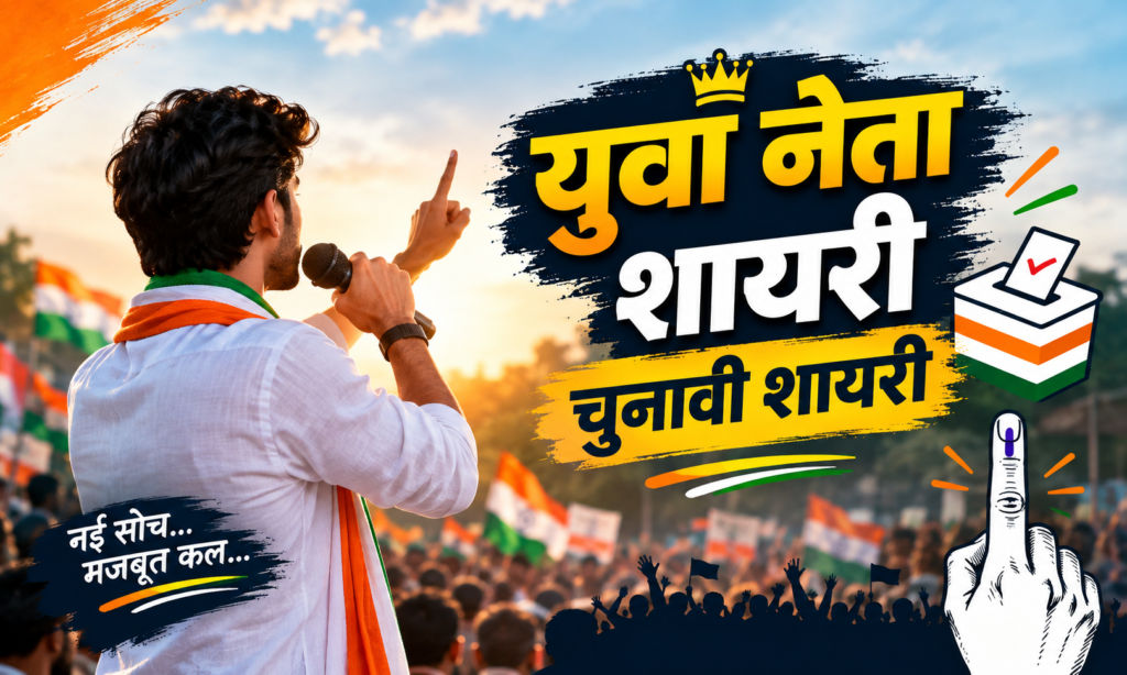 युवा नेता शायरी चुनावी शायरी 🗳️🔥