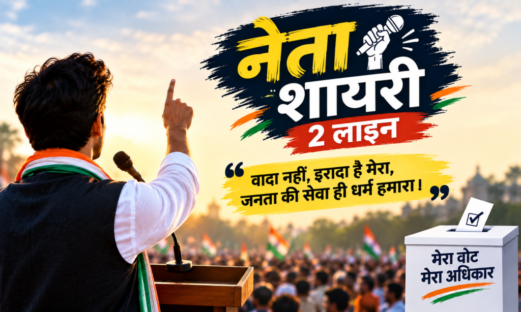Neta Shayari 2 Line 🗳️