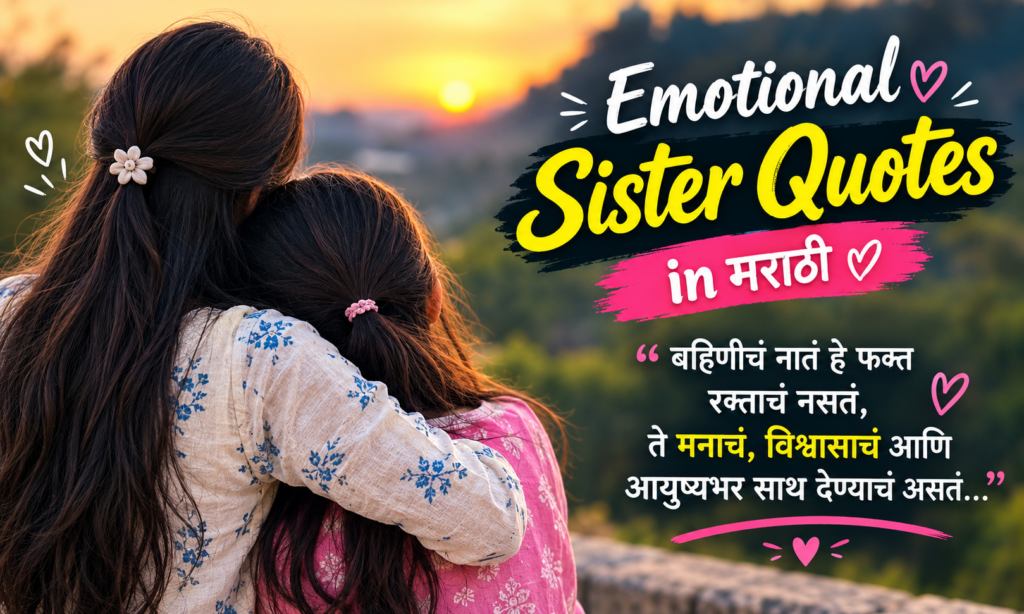 emotional sister quotes in marathi 💔💕