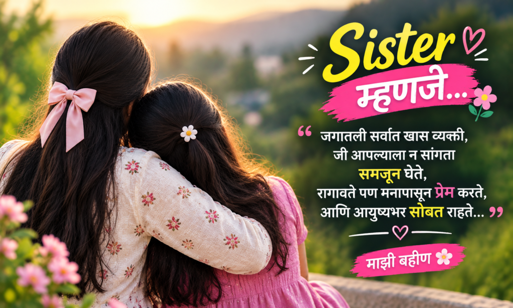 sister marathi caption 🌸