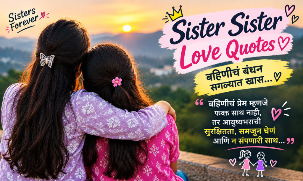 sister sister love quotes in marathi 👭❤️