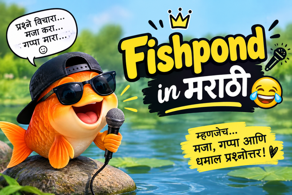 fishpond in marathi 🎤😂