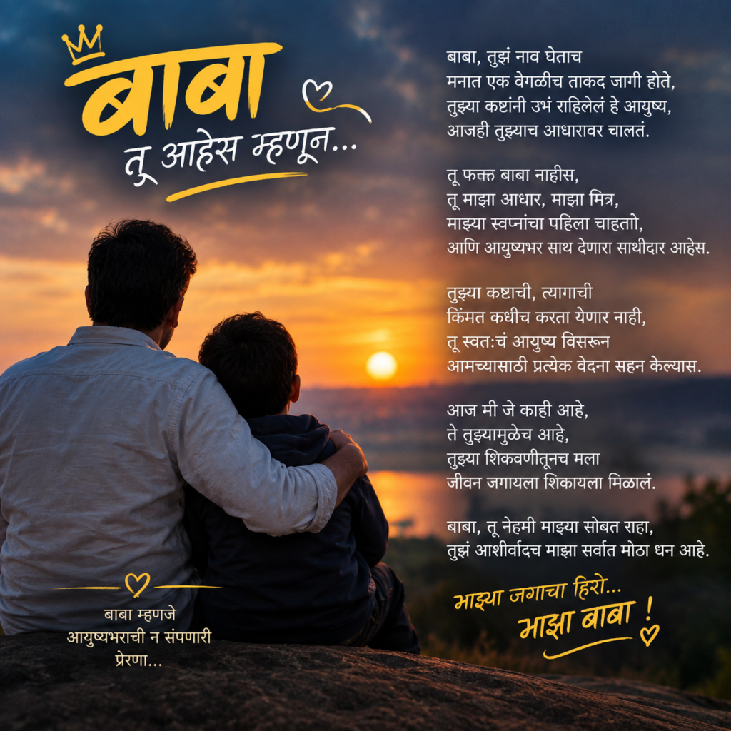 Baba Var Kavita in Marathi