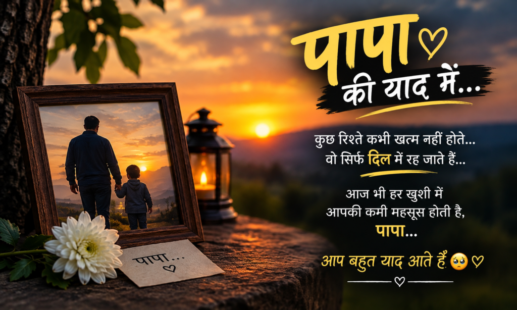 पापा की याद में स्टेटस 🥺