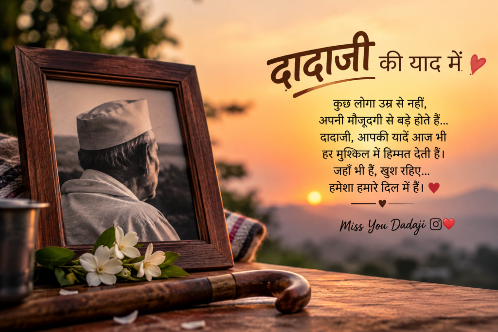 दादाजी की याद में Instagram Caption 📸❤️