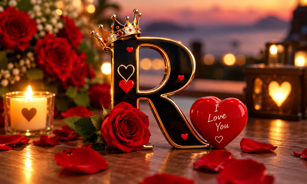 R Name Romantic Photos HD