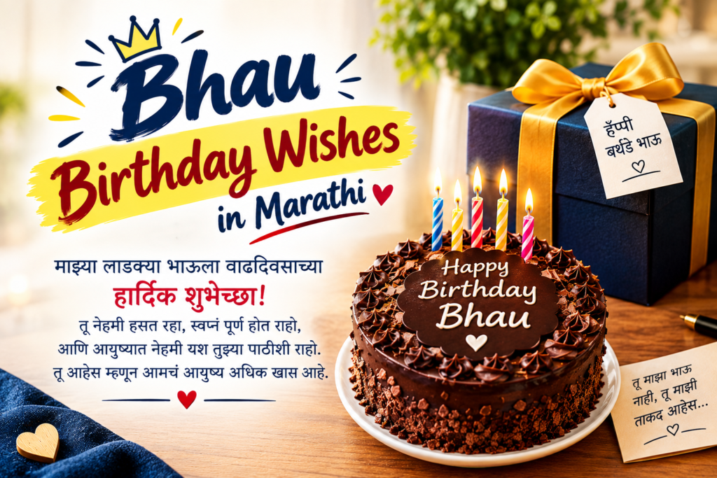Bhau Birthday Wishes in Marathi