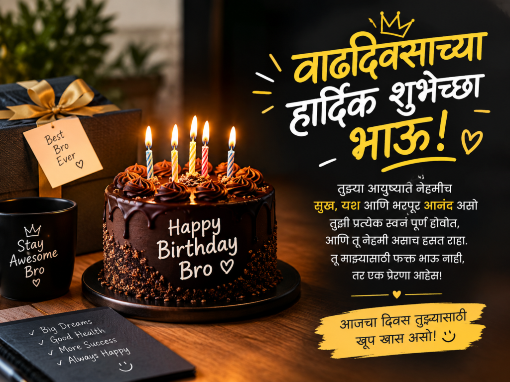 Happy Birthday Bro Marathi