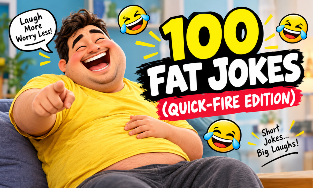 ⚡ 100 Fat Jokes (Quick-Fire Edition)