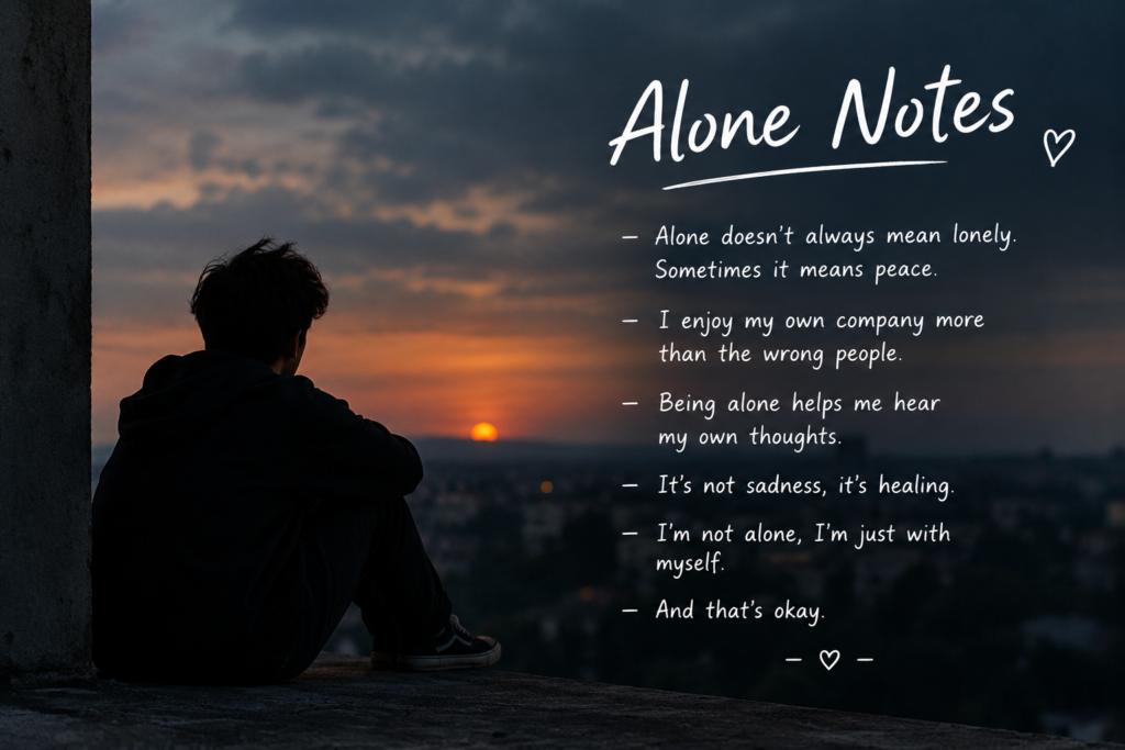 2. 📱 Alone Notes for Instagram