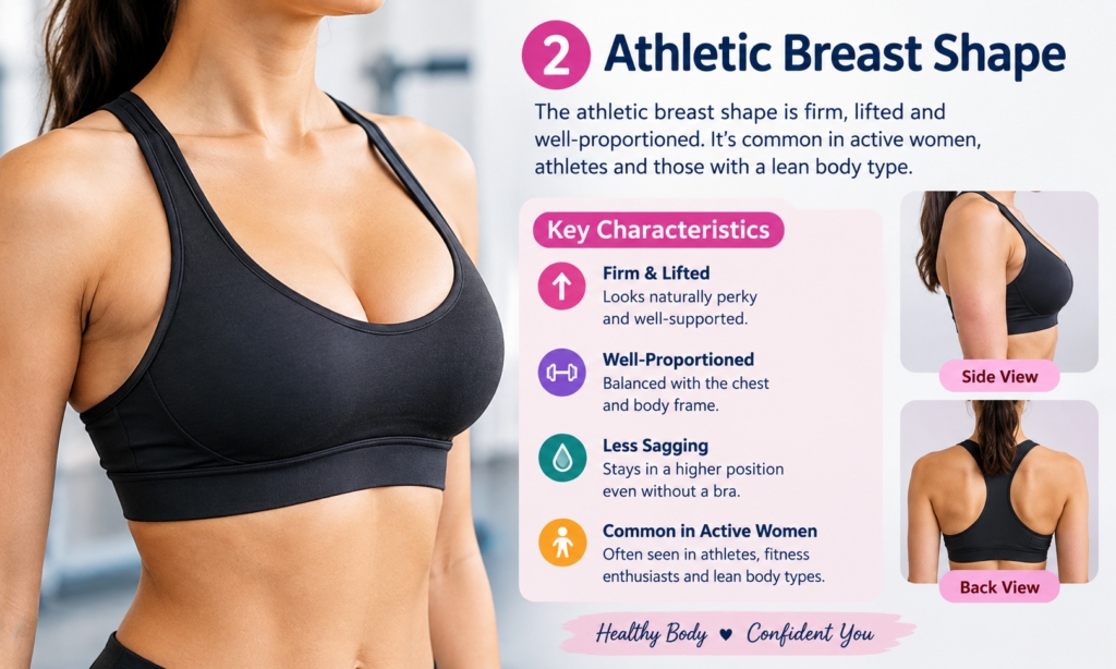 💪 2. Athletic Breast Shape