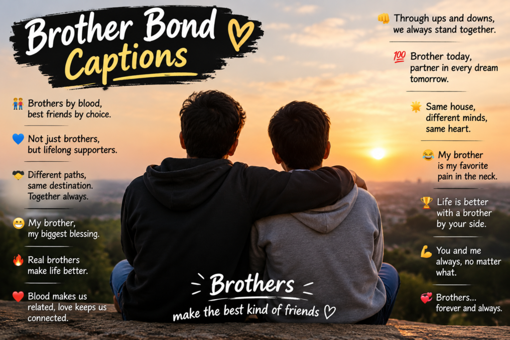 💪 Brother Bond Captionsv