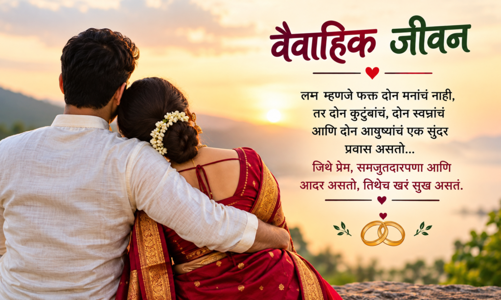 💍 18. Marriage Life Quotes in Marathi