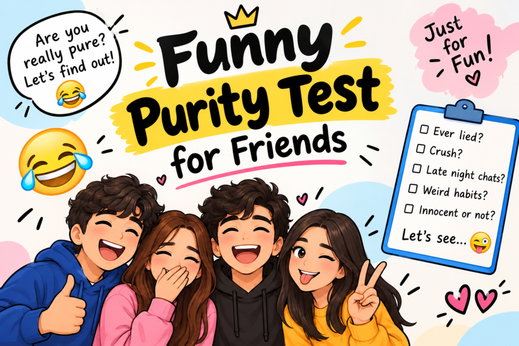 7. 😂 Funny Purity Test for Friends