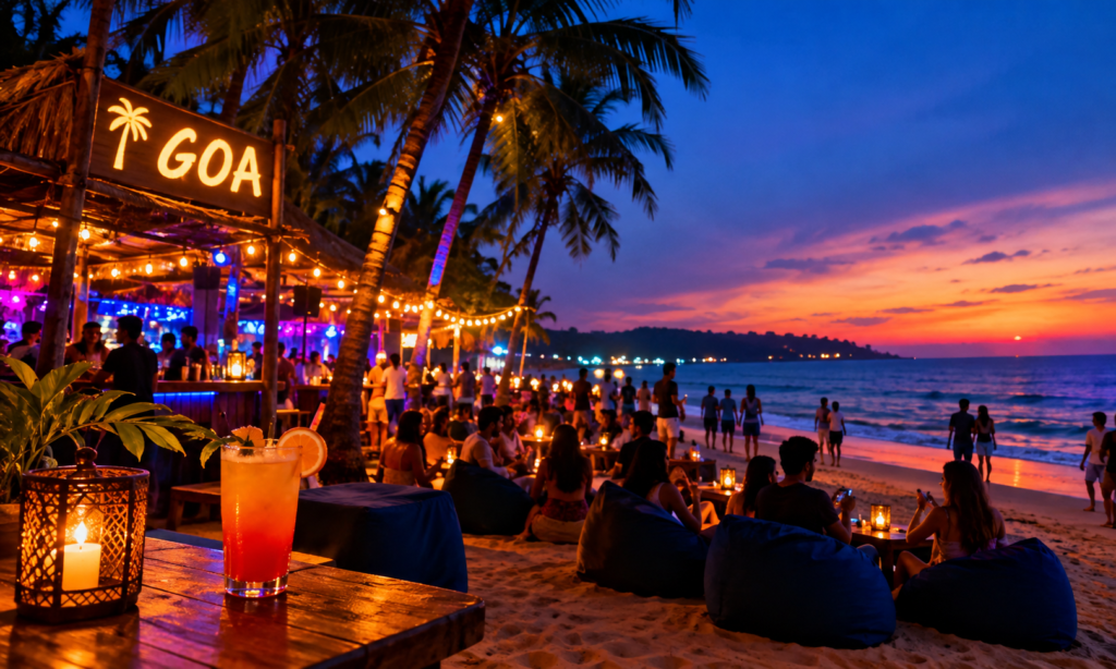 🌃 20. Goa Nightlife Captions