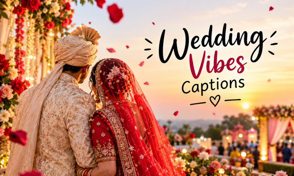 🥳 Wedding Vibes Captions