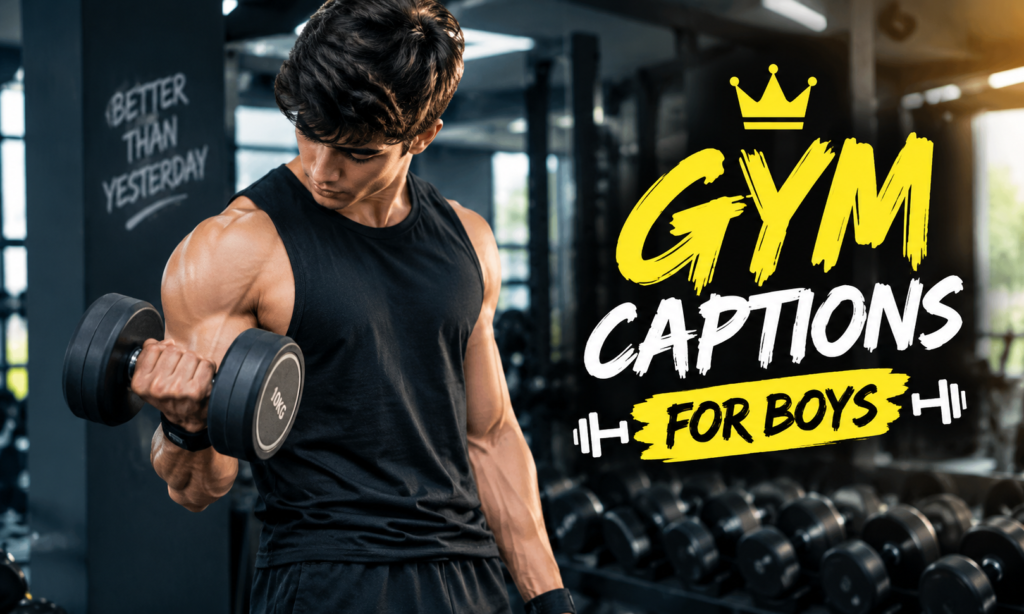 👑 7. Gym Captions for Boys