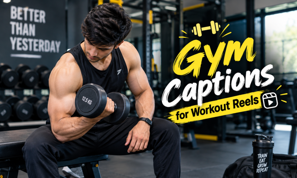 🚀 13. Gym Captions for Workout Reels