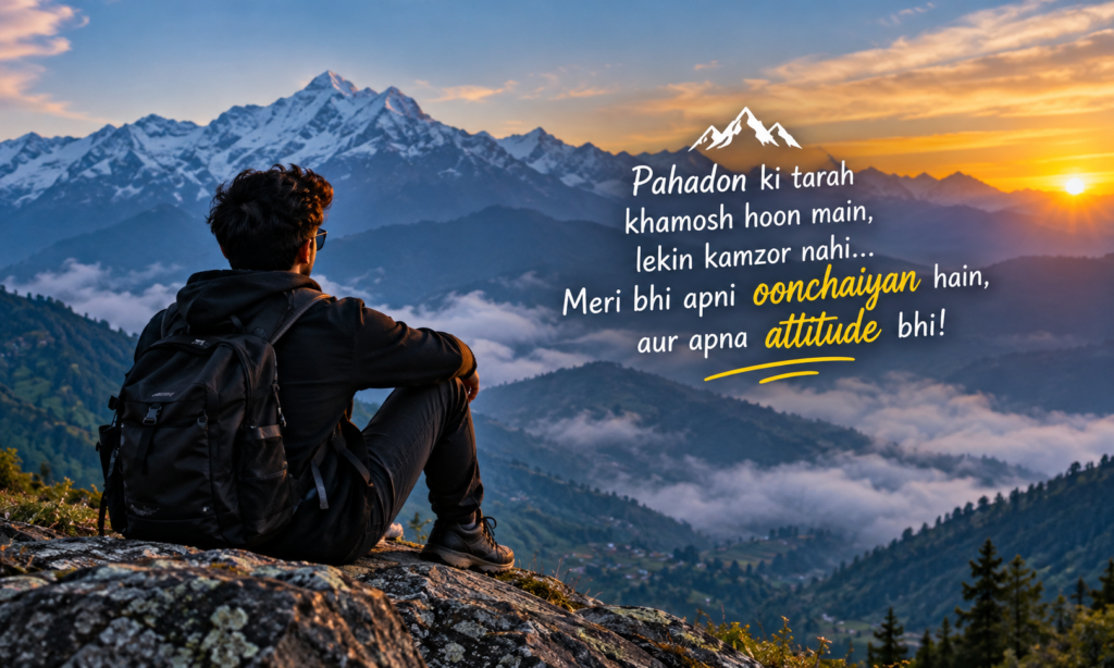 ЁЯШО Pahado Wali Shayari Attitude Status