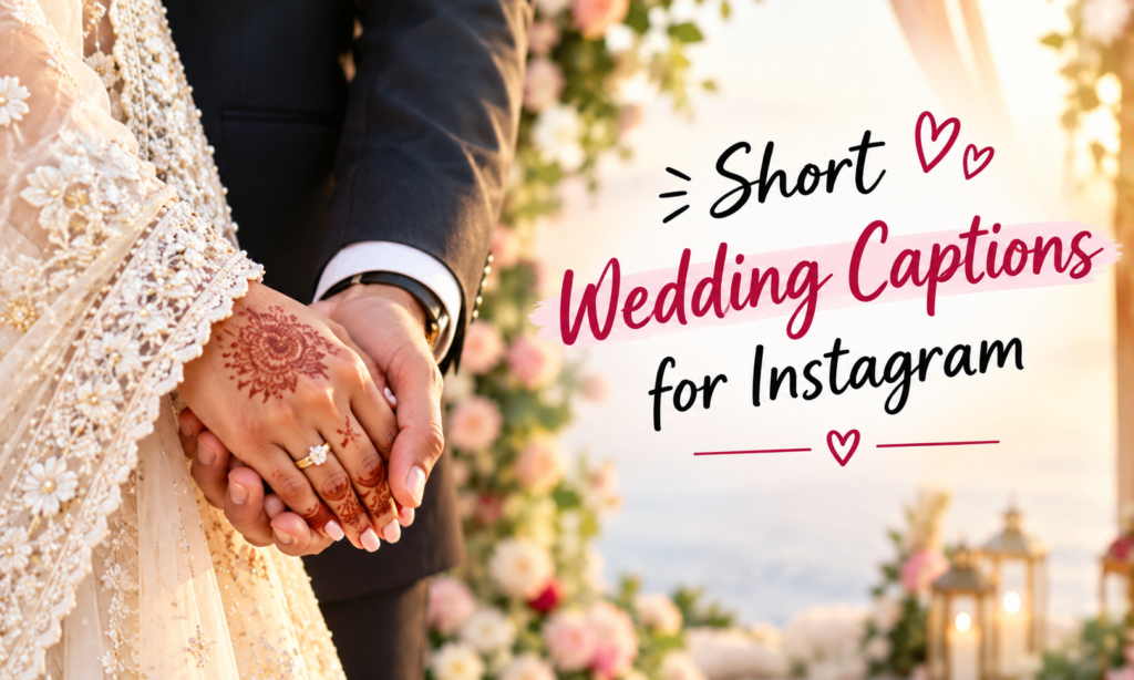 ✨ Short Wedding Captions for Instagram