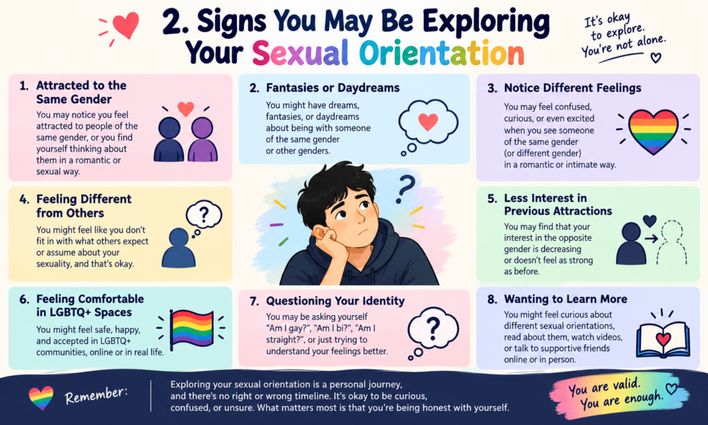 2. ❤️ Signs You May Be Exploring Your Sexual Orientation