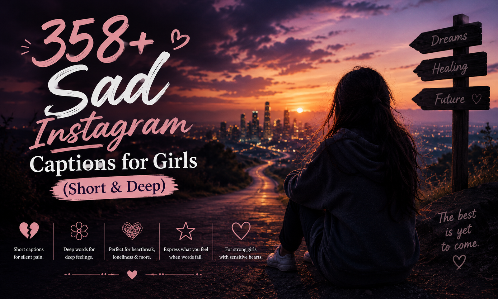 358+ Sad Instagram Captions for Girls (Short & Deep)