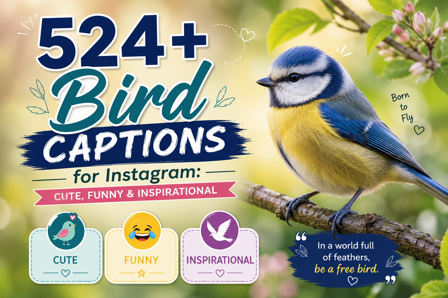 524+ Bird Captions for Instagram: Cute, Funny & Inspirational