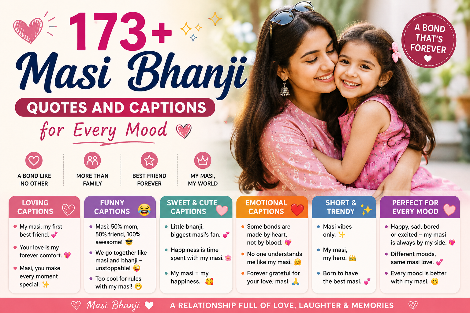 ❤️ 173+ Masi Bhanji Quotes and Captions for Every Mood