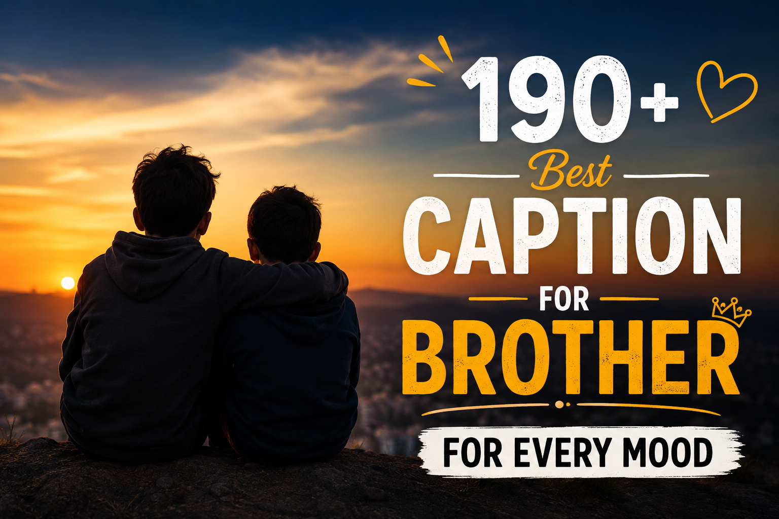 190+ Best Caption for Brother for Every Mood