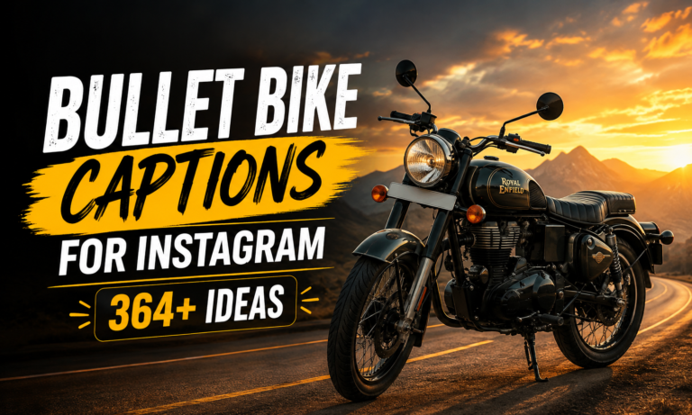 Bullet Bike Captions for Instagram – 364+ Ideas